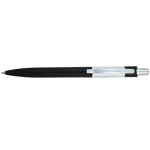 Guľôčkové pero Aira - čierna - strieborná matná