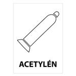Acetylén, samolepka 148x210mm