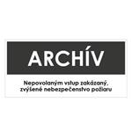 Archív, šedá, plast 1mm,190x90mm