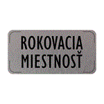 Ceduľka na dvere - Rokovacia miestnosť, hliníková tabuľka, 160 x 80 mm