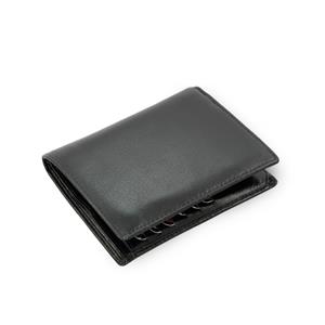 Čierna pánska kožená peňaženka se zajištěním kreditných karet