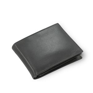 Čierna pánska kožená peňaženka