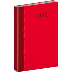 Denný diár 2022 A5 Cambio Classic - červená