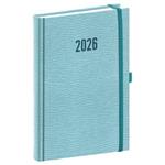 Denný diár 2026 A5 Rivoli - svetlo modrá