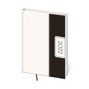 Denný diár A5 2022 Erie - bielo/čierna