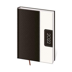 Denný diár A5 2022 Erie - čierno/biela