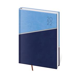 Denný diár A5 2022 Line - modrá
