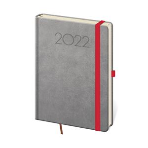 Denný diár A5 2022 New Praga - tmavo sivá