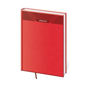 Denný diár A5 2022 Print Classic - červená