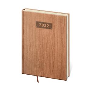 Denný diár A5 2022 Wood - svetlo hnedá