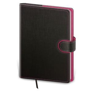 Denný diár A5 2026 Flip - antracit/magenta