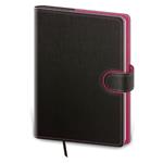 Denný diár A5 2026 Flip - antracit/magenta