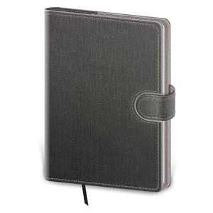 Denný diár A5 2026 Flip - sivo/sivá