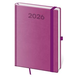 Denný diár A5 2026 Print Pop - fialová