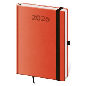 Denný diár A5 2026 Print Pop - oranžová