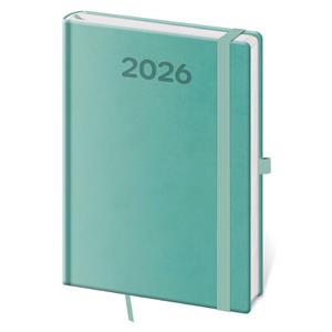 Denný diár A5 2026 Print Pop - svetlo zelená