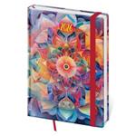 Denný diár A5 2026 Vario - Kaleidoscope s gumičkou
