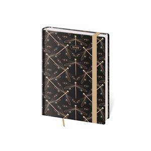 Denný diár B6 2022 Vario s gumičkou - Dragonfly