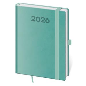 Denný diár B6 2026 Print Pop - svetlo zelená