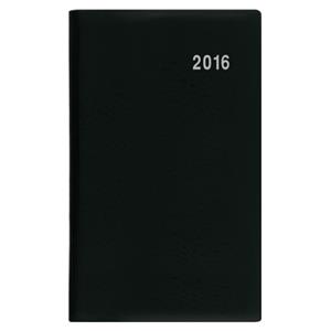 Diár 2016 týždenný vreckový Bořivoj PVC - čierna