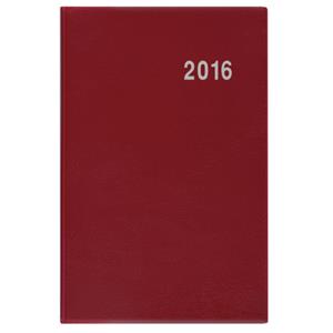 Diár 2016 týždenný vreckový Gustav PVC - bordó