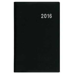 Diár 2016 týždenný vreckový Gustav PVC - čierna