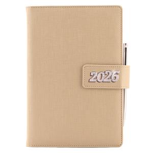 Diár BRILIANT denný B6 2026 polský - zlatá