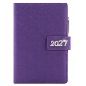 Diář BRILIANT týdenní B6 2027 - fialová