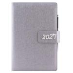 Diár BRILIANT týždenný B6 2027 - strieborná