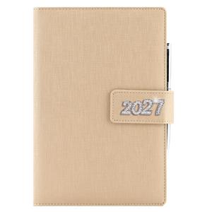 Diár BRILIANT týždenný B6 2027 - zlatá