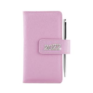 Diár BRILIANT týždenný vreckový 2022 český - svetlo ružová