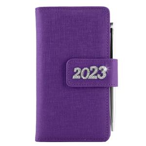 Diár BRILIANT týždenný vreckový 2023 polský - fialová