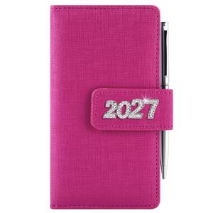 Diár BRILIANT týždenný vreckový 2027 polský - ružová
