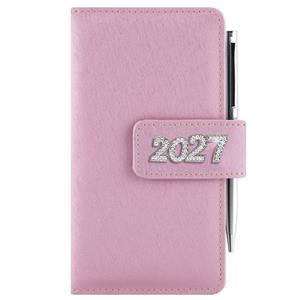 Diár BRILIANT týždenný vreckový 2027 polský - svetlo ružová