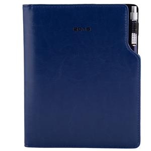 Diár český denný A5 Gap s perom - modrá