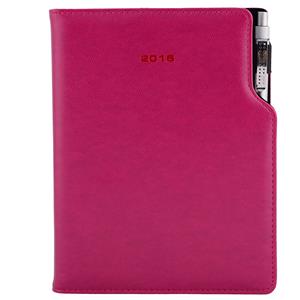Diár český denný A5 Gap s perom - purpurová
