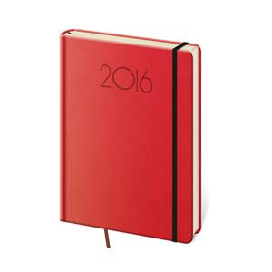 Diár denný 2016 A5 New Praga - červená