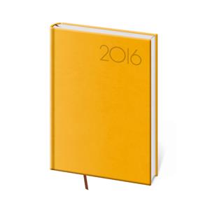 Diár denný 2016 A5 Print Pop - žltá