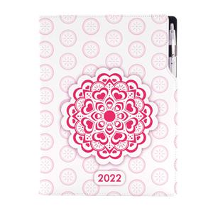 Diár DESIGN denný A4 2022 - Mandala červený