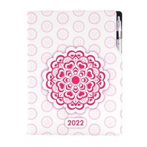 Diár DESIGN denný A4 2022 - Mandala červený