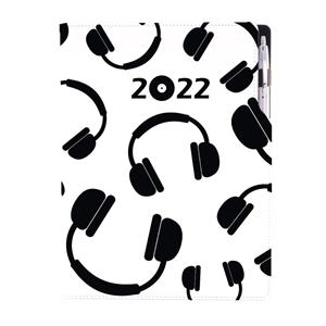 Diár DESIGN denný A4 2022 - Music