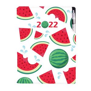 Diár DESIGN denný A4 2022 poľský - Melón