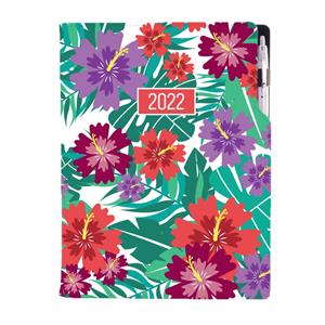 Diár DESIGN denný A4 2022 - Tropic