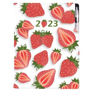 Diár DESIGN denný A4 2023 - Jahoda