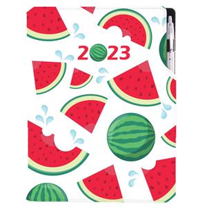 Diár DESIGN denný A4 2023 - Melón