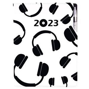 Diár DESIGN denný A4 2023 poľský - Music