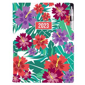 Diár DESIGN denný A4 2023 - Tropic