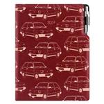 Diár DESIGN denný  A4 2027 český - bordová - Maluch