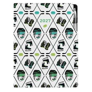 Diár DESIGN denný A4 2027 - Hokej