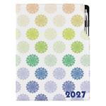 Diár DESIGN denný A4 2027 - Mandala farebná